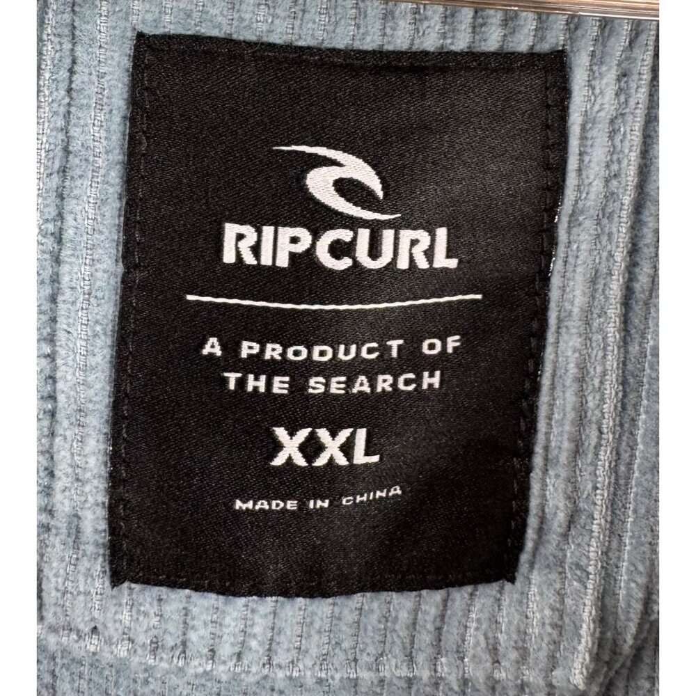 Rip Curl Surf Revival Cord jacket relaxed preppy blue 90s relaxed sz XXL - Picture 2 of 6